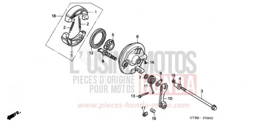 FRONT BRAKE PANEL PK50R de 1994